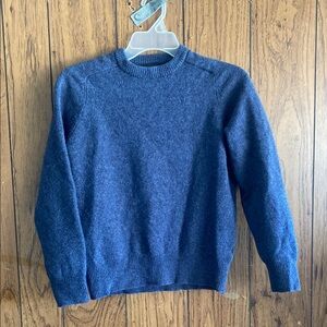 J. Crew Blue Crew Neck Sweater Classic Knit Pullover
